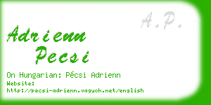 adrienn pecsi business card